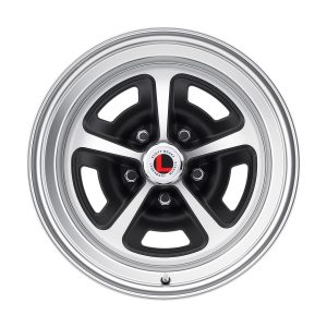Legendary Wheels Magnum 500 Satin Black Machined 17x7 Wheels, Machined, 17 in. x 7.00 in., Aluminum, Machined, 5 x 114.3mm Bolt Circle, 4.25 in. Backspacing, Each
