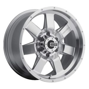 Mamba M14 20x9 6x139.7 ET12 Machined Face Silver / Drill Holes