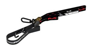 Matrix Concepts M1 Phatty Ratcheting Tie-Downs M1-701 Tie-Down Straps, Ratcheting, 1,200 lbs Working Load, Black, Logo, 69 in Length, Pair