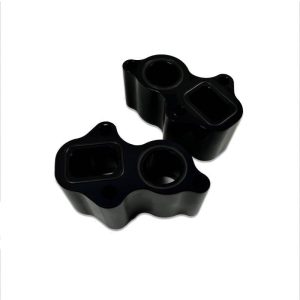 Water Pump Spacer - 1-3/4 in Thick - O-Rings - Aluminum - Black Anodized - GM LT-Series - Pair