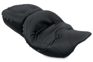 Mustang Motorcycle Seats Powersports 79606 08-21 Harley Electra Glide,Rd Glide, Rd King, Str Glide Touring 1PC Seat Regal - Black