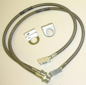 M.O.R.E DOT Stainless Steel Braided Brake Lines SBL24R Line, Individual, Steel, 24 in. Length, Rear, Jeep, Each