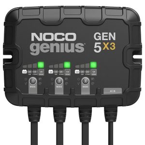 Battery Charger - Genius - AGM / Lithium-ion - 12V - 15 amps - Indicator lights - 3-Bank - Quick Connect Harness - Each