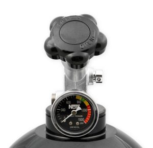 NOS 20 lbs. Nitrous Bottle 14760BNOS Oxide Bottles, Aluminum, Black, Capacity, Shipped Empty, Each