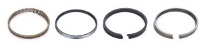 Piston Rings - American V8 Engine Ring Series - 4.020 in Bore - 1.2 x 1.5 x 3.0 mm Thick - Standard Tension - Steel - Nitride - 8-Cylinder - Kit