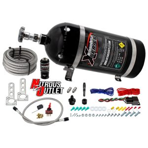 Nitrous Outlet X-Series Oxide Systems 22-90000 Systems, X-Series, Universal EFI, Single Nozzle, Dry, 200 hp, 10 lb. Bottle, Black, WOT Switch, Kit