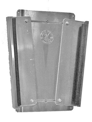 Nose Cone Holder - Wall Mount - Cushioned Trim - Aluminum - Natural - Dragster Nose Cone - Each
