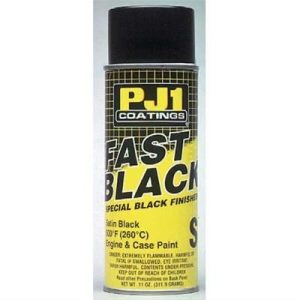 PJ-1 Fast Black Engine and Case Paint 11 Oz. Satin 16-SAT Paint, High-Temperature, Black, oz. Aerosol, Each