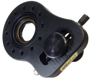 Panhard Bar Bracket - Pinion Mount - Bolt-On - Single Adjustable - Aluminum - Black Anodized - Quick Change - Each