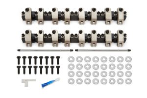 Rocker Arm - Platinum Pro Series - Shaft Mount - 1.70 Ratio - Full Roller - Aluminum - Clear Anodized - GM LS-Series - Kit