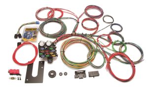 Painless Performance 21-Circuit Universal Harnesses 10102 Wiring Harness, 21-Circuit, Dash Ignition, Front Fuse Block, Spade Fuse, Extra Long Harness, Universal, Kit
