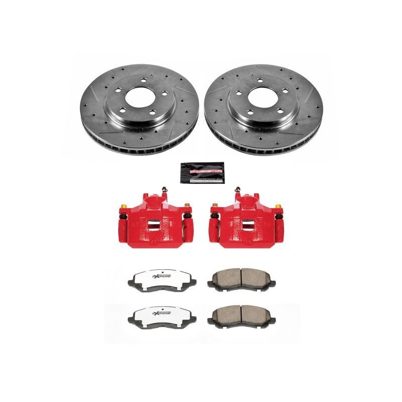 パーツ TNI Feather Brakes PowerStop Z26 Street Warrior Brake Upgrade Kits with Calipers for
