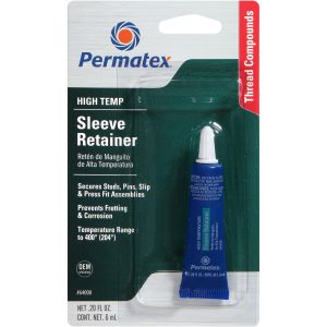 Permatex High-Temperature Sleeve Retainer Compounds 64000 Retaining Compound, High-Temperature, Squeeze Tube, 6 ml, Each