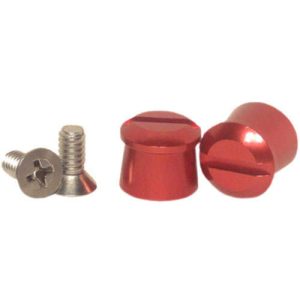 Helmet Tear Off Post - Aluminum - Red Anodized - Pair