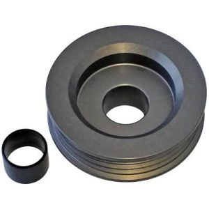 Powermaster Serpentine Alternator Pulleys 172 Pulley, Alternator, Overdrive, Serpentine, 3-Groove x 2.25 in. Diameter, .669 in. Bore, with 15mm Bushing, Universal, Each