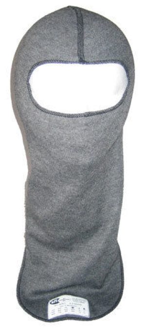 Head Sock - Single Eyeport - SFI 3.3 - Single Layer - Moisture Wicking - Lenzing FR - Gray - One Size Fits All - Each