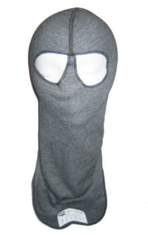 Head Sock - Dual Eyeport - SFI 3.3 - Double Layer - Moisture Wicking - Lenzing FR - Gray - One Size Fits All - Each