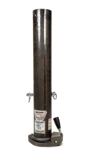 Gooseneck Coupler - Outer Tube Required - 4 Hole Adjustment - Locking Pin Included - Steel - Black Paint - Reese BX1 Hitch - Each