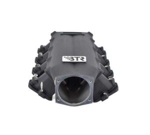 Intake Manifold - Trinity - 105 mm Throttle Body Flange - Multi Port - Cathedral Port - Aluminum - Black Powder Coat - GM LS-Series - Kit