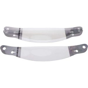 Helmet Shield Tear Off - Xstack 10 - 2 mm Thick - 12.25 in Center to Center - Plastic - Clear - Bell Helmets - Set of 30