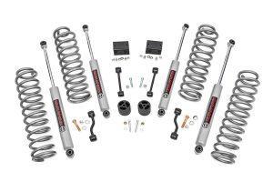 Suspension Lift Kit - 2-1/2 in Lift - Brackets / Bump Stops / Coil Springs and Spacers / Hardware / Shocks / Sway Bar Links - Jeep Wrangler JL 2018 - Kit