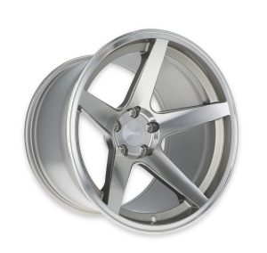 Rocket Racing Flare Titanium Machined Wheels 18x12 Wheel, Machined, 18 in. x 12 in., Aluminum, Silver, Machined, 5.50 in. Backspace, 5 x 5 in. Bolt Pattern, "D" Face, Each