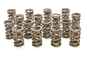 Valve Spring - 1200 Series Circle Track - Dual Spring - 526 lb/in Spring Rate - 1.200 in Coil Bind - 1.550 in OD - Set of 16