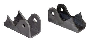 RT Off-Road Shock Mount Brackets RT25003 Mounts, Bracket Set, Steel, 3/16 in. Thick, Natural Finish, Single Mount, 0.5 in. Bolt Hole, Universal, Front/Rear, Pair