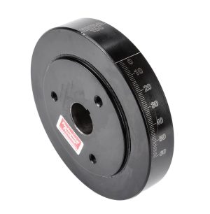 Scat Street Performance Dampers SCA8000 Harmonic Balancer, Internal, Nodular Iron, Elastomer, Black Anodized, 6.750 in. Diameter, 283, 327, 350 Small Block , Chevy, Each