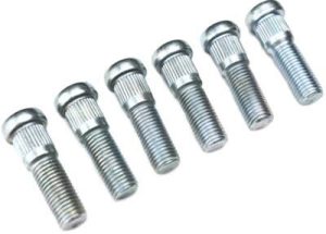 Spidertrax Off-Road Wheel Studs WHS019 Studs, Press-in, Steel, Grade 10.9, Natural, M12 x 1.5, Set of 6