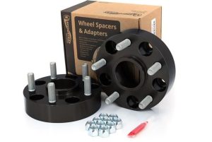 Spidertrax Off-Road 1.75 inch Wheel Spacers WHS024K Spacers, Billet Aluminum, Black Anodized, in. Thick, 5 x 5 in. Bolt Pattern, Jeep, Pair
