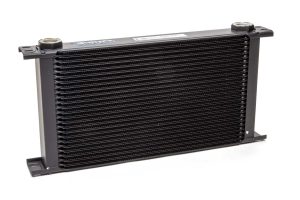 Fluid Cooler - ProLine STD 9 Series - 15.94 x 7.95 x 1.97 in - Plate Type - 22 mm x 1.50 Female Inlet / Outlet - Aluminum - Black Paint - Universal - Each