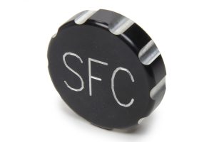 Fuel Cell Filler Cap - Screw-On - Aluminum - Black Anodized - Superior Fuel Cells - Each
