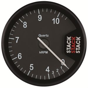 Stack Clubman Tachometers ST200-04105 Tachometer, Clubman, 0-10,5000 RPM, 3 1/8 in. Diameter, Black Face, Analog, Electrical, Each