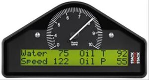 Stack Gauges Gauge Kits and Instrument Clusters ST8100-C RACE DISPLAY, PRE-CONFIGURED, BLACK, 0-3-8K RPM (PSI, DEG. F, MPH)