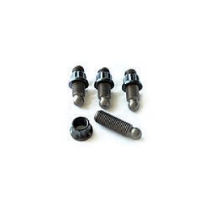 Rocker Arm Adjuster - 7/16-20 in Thread - 1.200 in Long - 3/8 in Ball - Steel - Harland Sharp Adjustable Rockers - Ford FE-Series - Set of 4