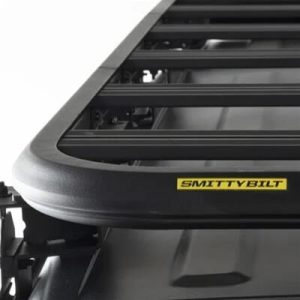 Smittybilt Defender Roof Rack Mounts for 2020-2025 GLADIATOR, 2018-2025 WRANGLER - SBJ02 Adapters, Defender, Platform Mount, Aluminum, Black Powdercoat, Textured Finish, Mount Only, Jeep, Each