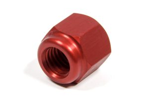 Lug Nut - 5/8-11 in Right Hand Thread - 1 in Hex Head - Open End - Aluminum - Red Anodized - Each