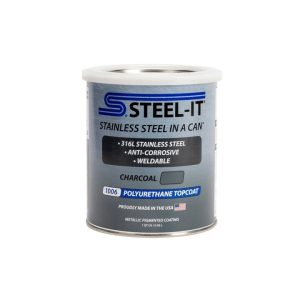 Paint - Stainless Steel in a Can - Urethane - Weldable - Non-Corrosive - Charcoal - 1 qt Can - Each