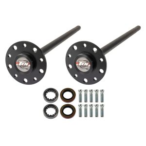 Axle Shaft - Performance Rear Axle Kit - 30.125 in Long - 28 Spline Carrier - 5 x 4.75 in Bolt Pattern - C-Clip - Chromoly - Black Oxide - GM 10-Bolt - Kit