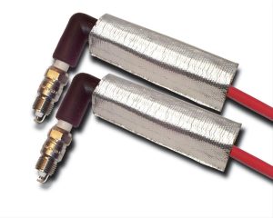 Thermo-Tec Spark Plug Wire Heat Shield Sleeves 14200 Shield, Wires, Silver, 1.5 in. x 6 in., Slide-Over, Pair