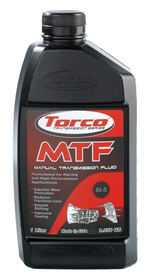 Torco MTF Manual Transmission Fluid A200022CE Fluid, MTF, Mineral, GL-5, 1 Liter, Each