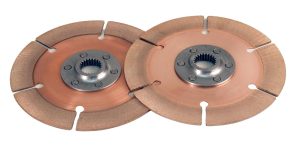 Clutch Disc - Full Circle 6-Rivet - 7.25 in Diameter - 1-5/32 in x 26 Spline - Rigid Hub - Metallic - Tilton Clutches - Pair