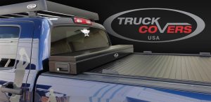 Truck Cover USA American Work Jr. Covers CRJR103 Tonneau Covers, Covers, Retractable, Hard Style, Aluminum, Black Textured, 5.5 ft. Bed Length, Ford, Each