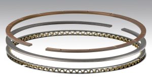 Piston Rings - Classic Race Gas Port - 4.155 in Bore - File Fit - 1/16 x 1/16 x 3/16 in Thick - Standard Tension - Ductile Iron - Plasma Moly - 8-Cylinder - Kit