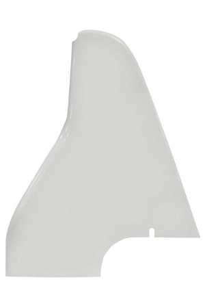 Arm Guard - Driver Side - Wedge Style - 2 in Taller - Flat - Fiberglass - White - 2019 Safety Bar - Triple X Sprint Car - Each