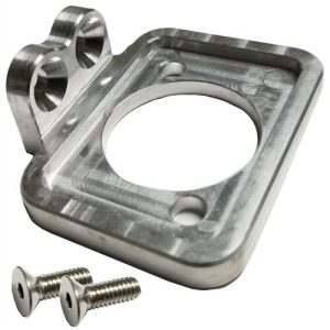 Fuel Pump Shutoff Bracket - Aluminum - Natural - MPD Shutoff Valve - Triple X Upper Steering Mount - Sprint Car - Each