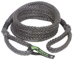VooDoo Offroad Ropes Tow Straps and 1300027 Ropes, 7/8" x 30' Truck/Jeep Kinetic Recovery Rope, Black, with rope bag