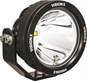 Vision X LED Cannon Series Auxiliary Lights 9907574 Lights, Canon Series, Driving, 4.7 in.Round, Black Housing, Clear Lens, 80 watts, Each