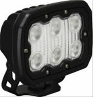 Vision X Duralux Series LED Work Lights 9888385 Auxiliary Light, Work, Flood, 5.39 x 4.28 in., Black Housing, Clear Lens, 30 watt, Each